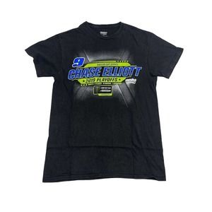 NASCAR Chase Elliott Graphic Racing Tee Thrifted Vintage Style Size L
